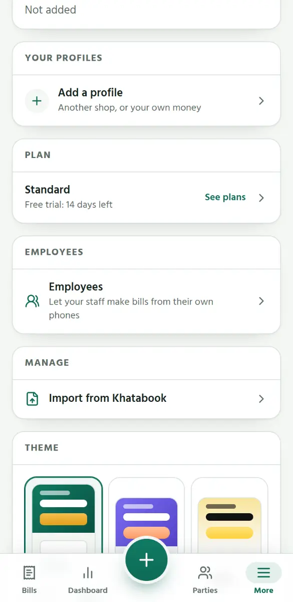Open More, then Employees.